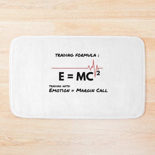 Item preview, E = MC Formula in Trading (Black) designed and sold by TraderShirts.