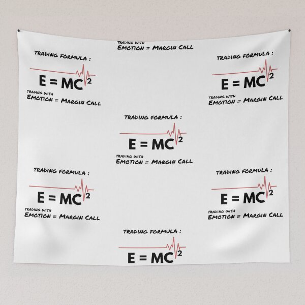 Item preview, E = MC Formula in Trading (Black) designed and sold by TraderShirts.