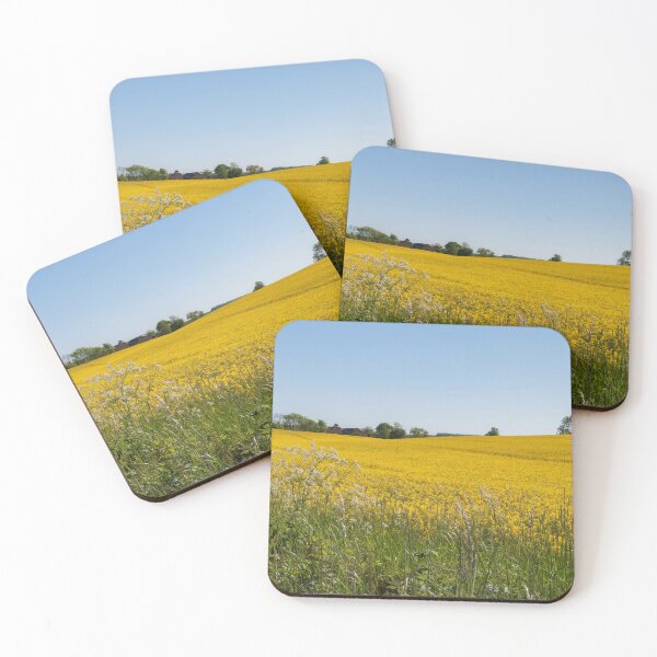 Item preview, Field of yellow rape flowers in spring designed and sold by EngineerGoC.