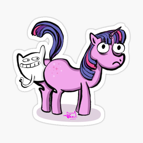 Chat-poney Sticker