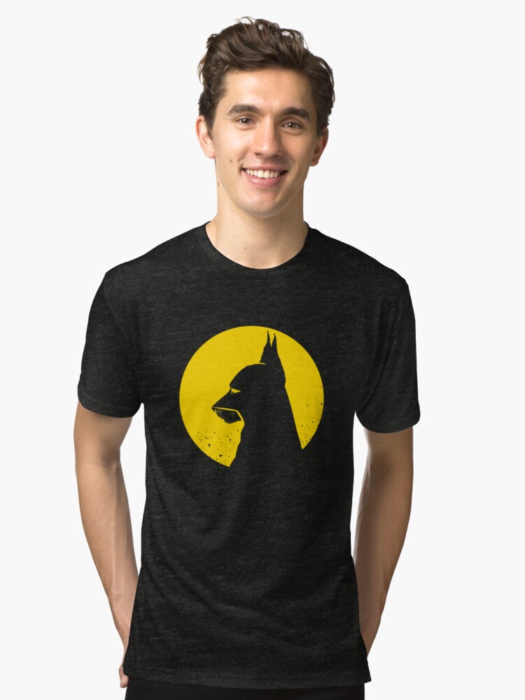 Alternate view of Batdog Tri-blend T-Shirt
