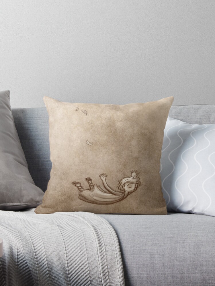 Thumbnail 1 of 4, Pillow, The Fall of Icarus designed and sold by Eenuh.