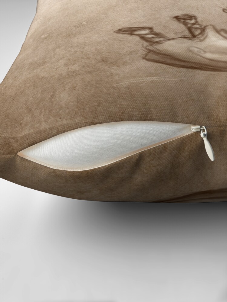 Thumbnail 2 of 4, Pillow, The Fall of Icarus designed and sold by Eenuh.