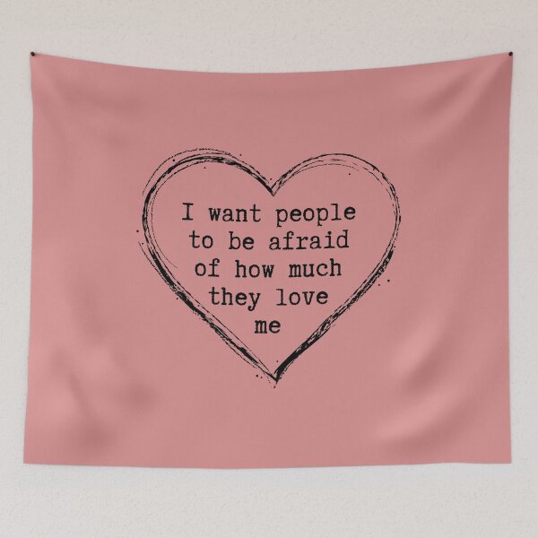 Item preview, I Want People To Be Afraid of How Much They Love Me - Funny Michael Scott Quote designed and sold by ladylaughprints.