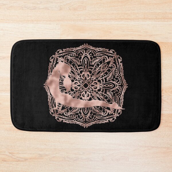 Item preview, Mandala with Cobra Yoga Pose (Rose Gold) designed and sold by squishyrainbow.