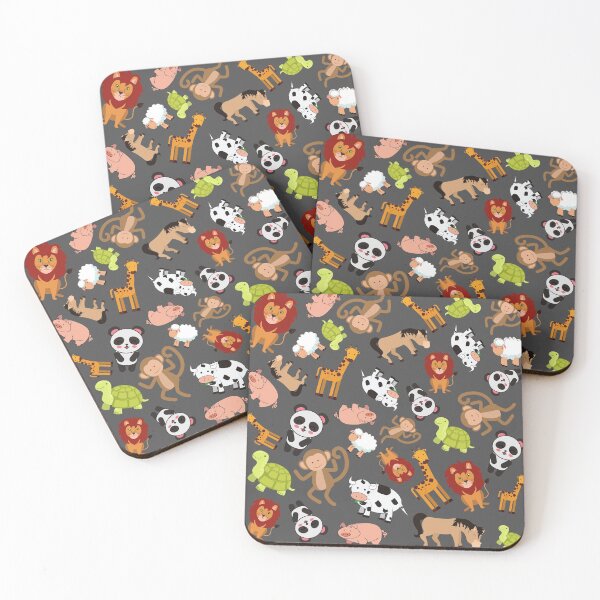 Item preview, Cartoony Zoo Animal Pattern designed and sold by Oh-Marsha.