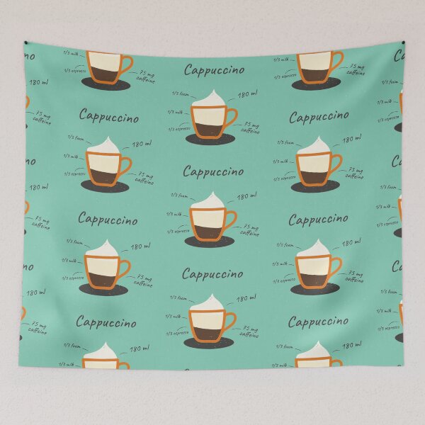 Item preview, Recipe Cappuccino or Retro cup of coffee designed and sold by Mirosi-S.