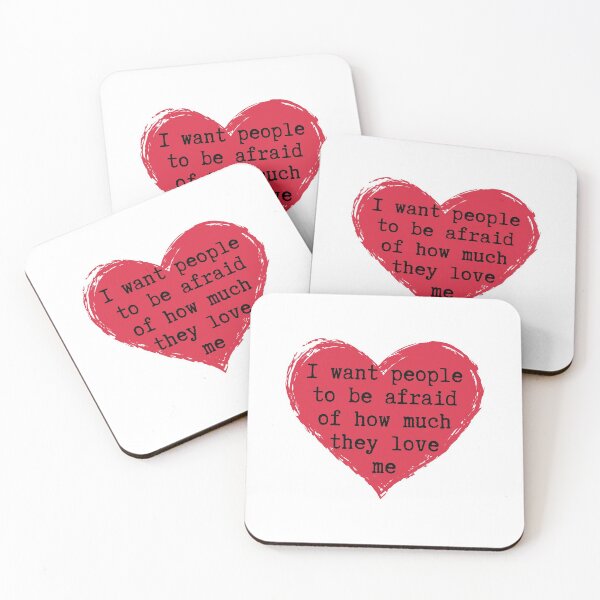 Item preview, I Want People To Be Afraid of How Much They Love Me - Funny Michael Scott Quote designed and sold by ladylaughprints.