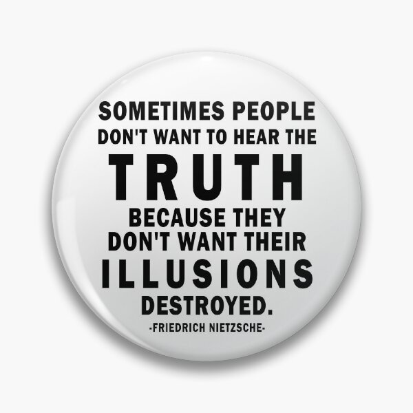 Item preview, Illusions Destroyed. Cognitive dissonance, Friedrich Nietzsche Quote designed and sold by ArtOfRebellion.