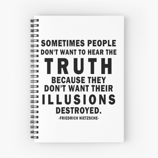 Item preview, Illusions Destroyed. Cognitive dissonance, Friedrich Nietzsche Quote designed and sold by ArtOfRebellion.