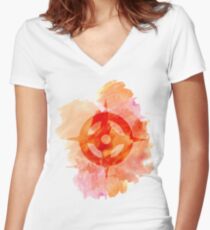 Hoshido Royal Crest Watercolor Women's Fitted V-Neck T-Shirt