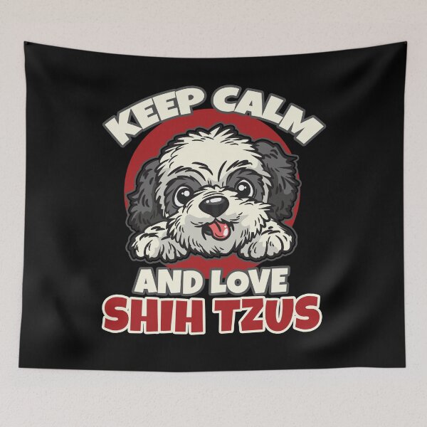 Item preview, Keep Calm And Love Shih Tzus designed and sold by Moonpie90.