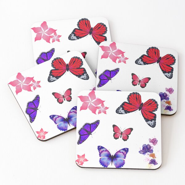Item preview, Butterflies and Flowers designed and sold by Oh-Marsha.