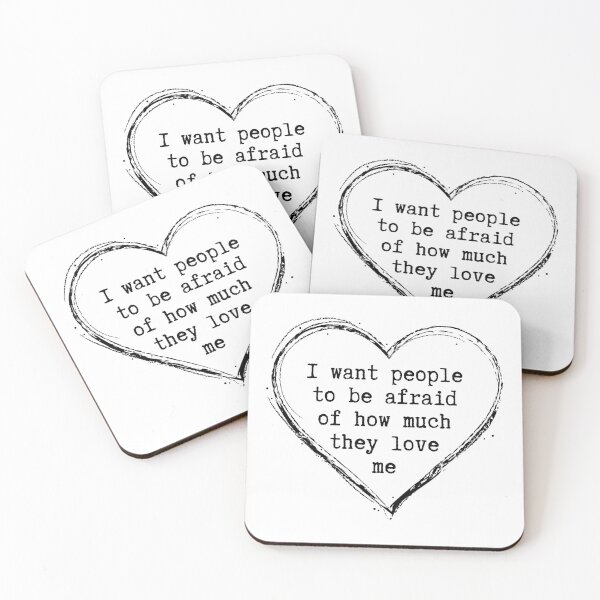 Item preview, I Want People To Be Afraid of How Much They Love Me - Funny Michael Scott Quote designed and sold by ladylaughprints.