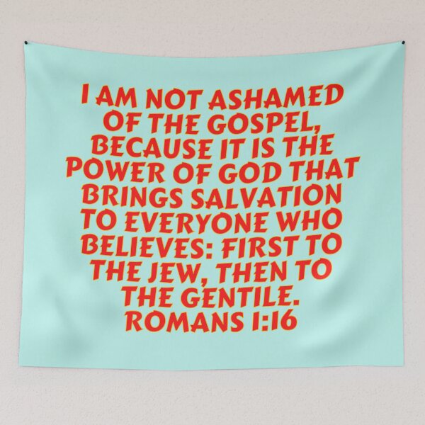 Item preview, Bible Verse Romans 1:16 designed and sold by Prayingwarrior.