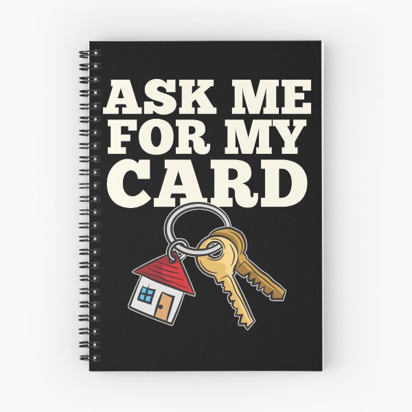 Item preview, Aks Me For My Card Real Estate Agent designed and sold by Moonpie90.
