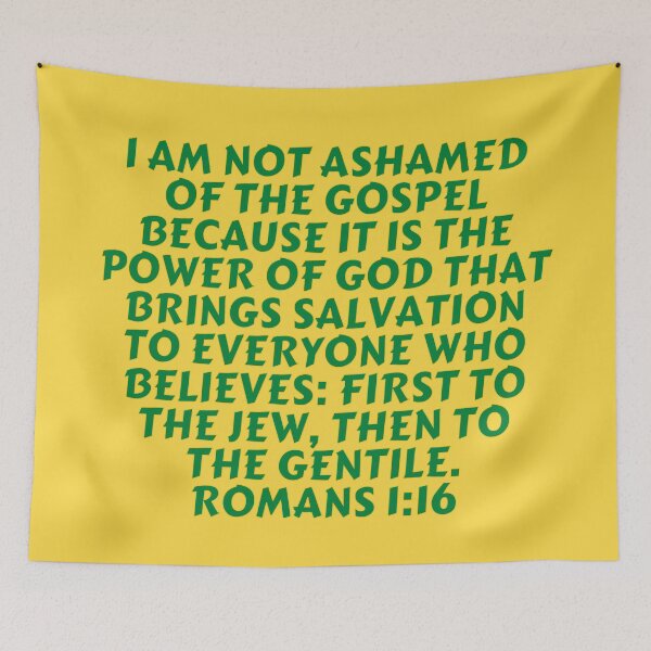Item preview, Bible Verse Romans 1:16 designed and sold by Prayingwarrior.