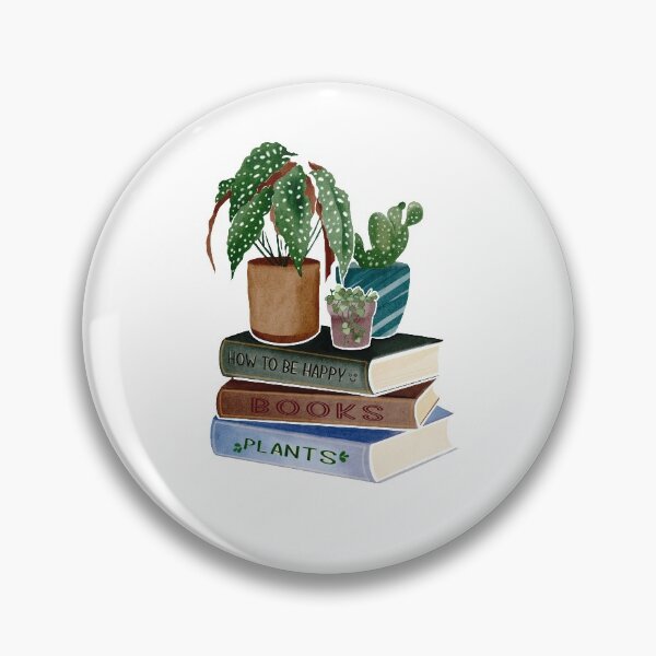 Item preview, Plants on stack of books  designed and sold by Minmoji.