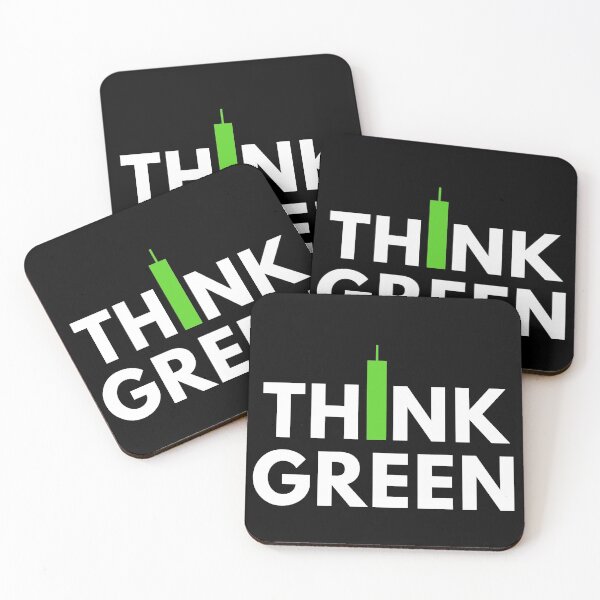 Item preview, Think Green (Candle Stick) designed and sold by TraderShirts.
