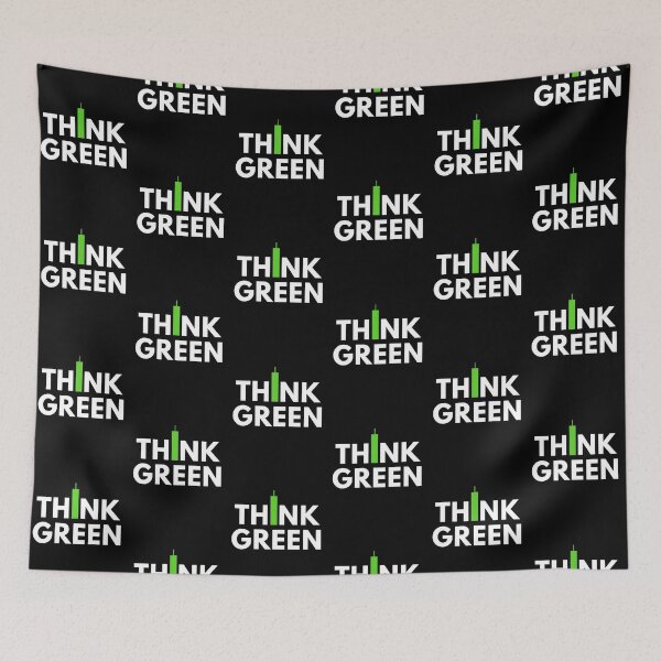 Item preview, Think Green (Candle Stick) designed and sold by TraderShirts.