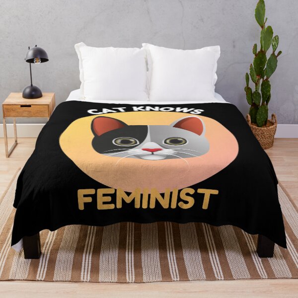 Item preview, Cat Know Feminist designed and sold by Gamers Hub.