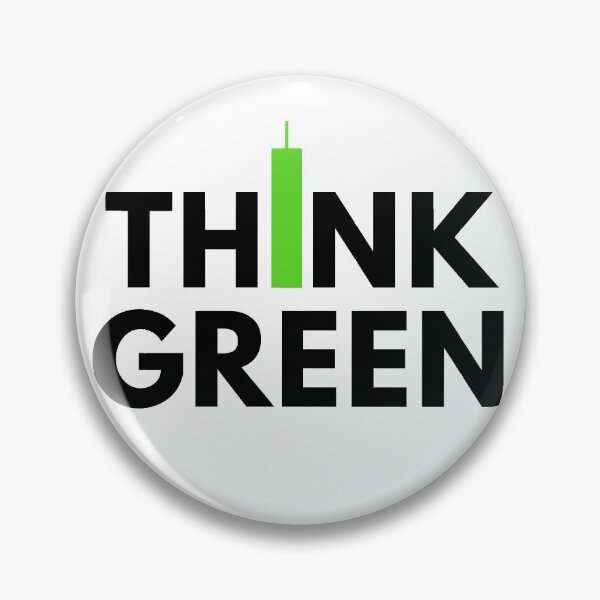 Item preview, Think Green (Candle Stick) Black designed and sold by TraderShirts.