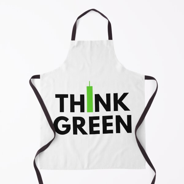 Item preview, Think Green (Candle Stick) Black designed and sold by TraderShirts.
