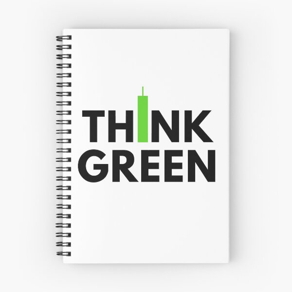 Item preview, Think Green (Candle Stick) Black designed and sold by TraderShirts.