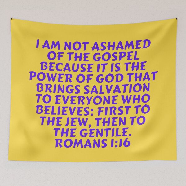 Item preview, Bible Verse Romans 1:16 designed and sold by Prayingwarrior.