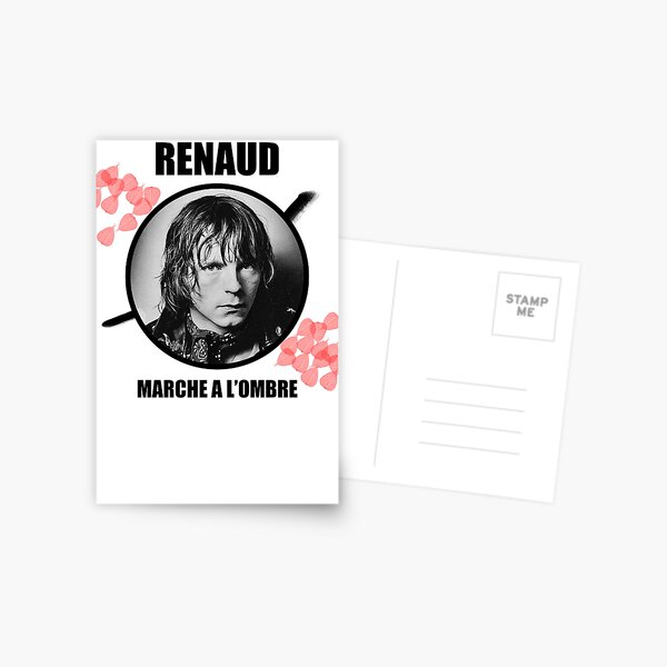 Renaud chanteur marche à l'ombre Carte postale