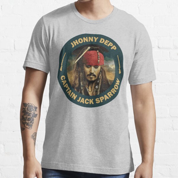 Jhonny Depp Captain Jack Sparrow T Shirts T Shirt For Sale By Madebyloveusa Redbubble 4704