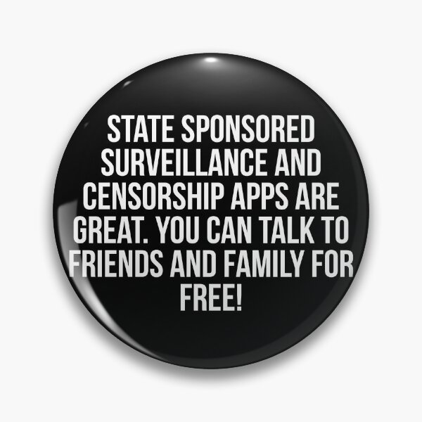 Item preview, State sponsored surveillance designed and sold by Slogans4u.