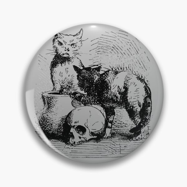 Item preview, Tailpiece with Scowling Cat designed and sold by minimalcinema.