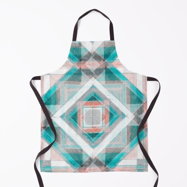 Item preview, Hand Made Edited Pencil Geometry in Light Blue and Red "Geometric Works" designed and sold by Istvan Ocztos.