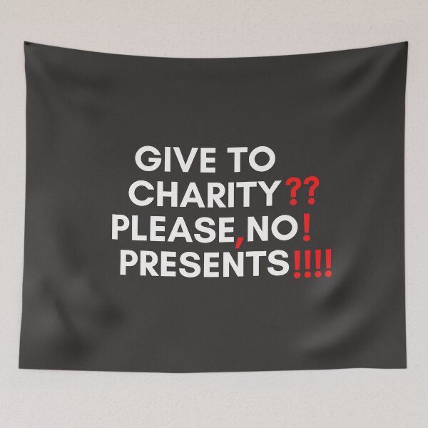 Item preview, 30 Rock - Tracy - Give to charity please no presents designed and sold by LeoSpaceman.