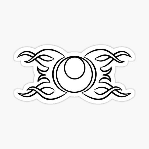 Tribal Moon Sticker