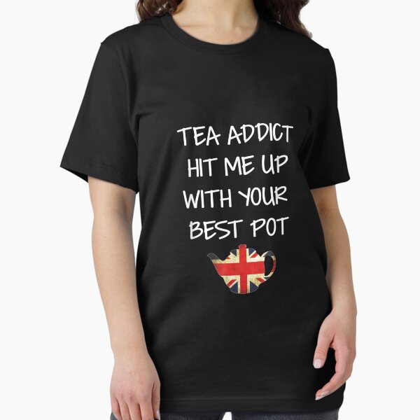 Item preview, Funny British flag t-shirt Tea Addict Best Pot Pun Teapot designed and sold by Bartolomej-1.