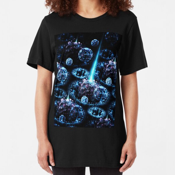 Stand Alone Complex - Abstract Fractal Artwork Slim Fit T-Shirt