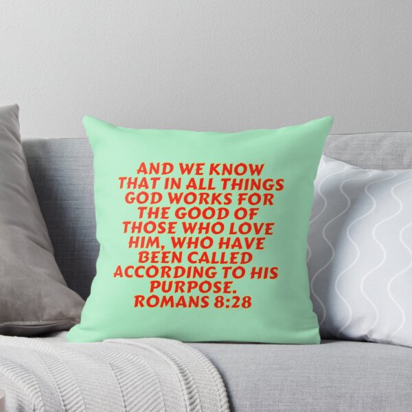 Item preview, Bible Verse Romans 8:28 designed and sold by Prayingwarrior.