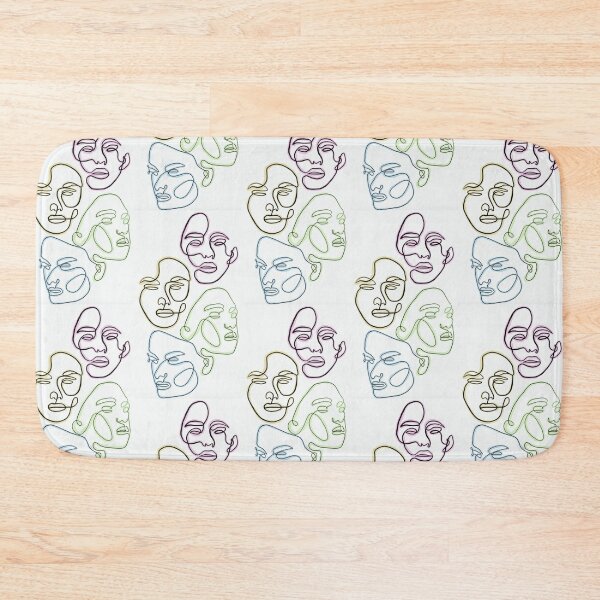 Item preview, One Line Abstract Faces designed and sold by yaari.