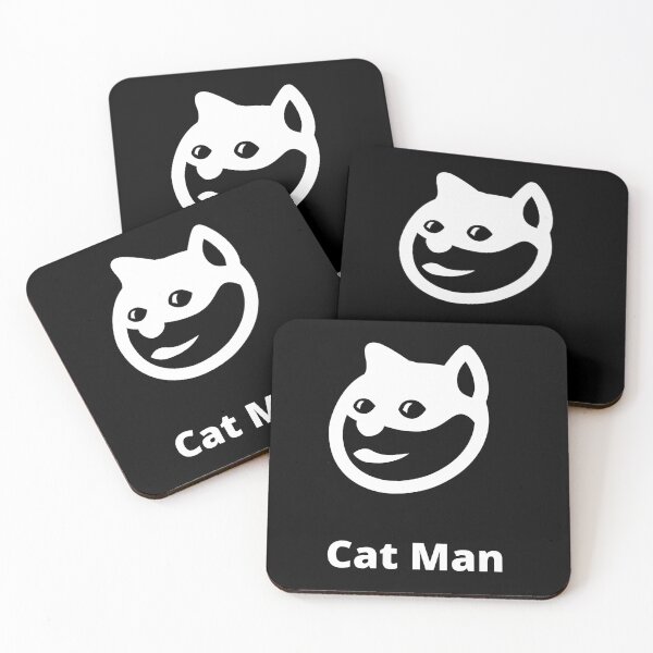 Item preview, Cat Man - Cat man funny art print design designed and sold by PunShag.