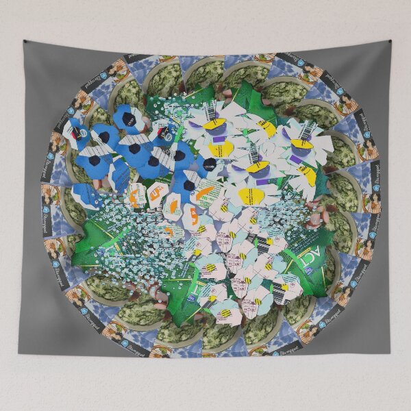 Item preview, Grecian Plate with flowers in Carton snippets designed and sold by Ruud van Koningsbrugge.