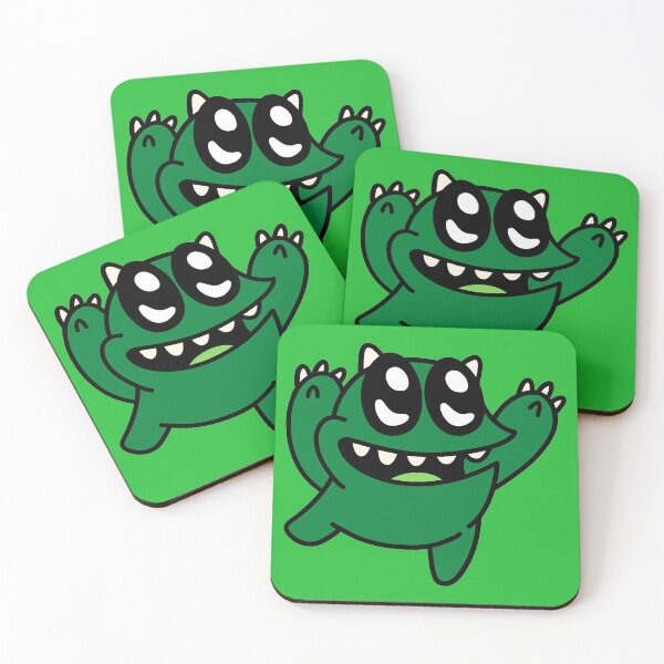 Item preview, Floppy The Green Happy Monster designed and sold by monsterino.