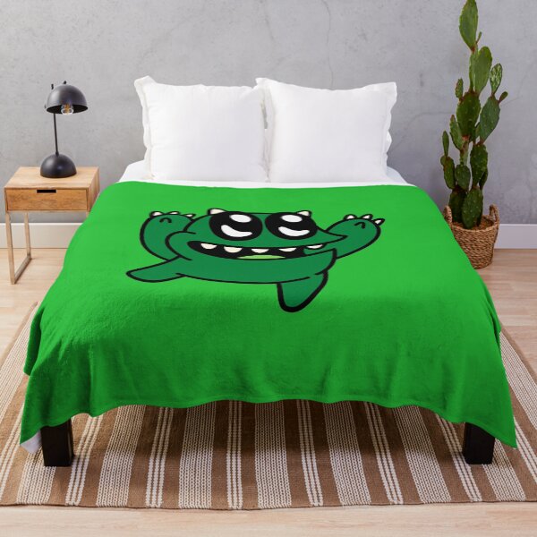 Item preview, Floppy The Green Happy Monster designed and sold by monsterino.