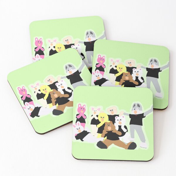Item preview, Stray Kids skzoo green background designed and sold by MomosDrawing.
