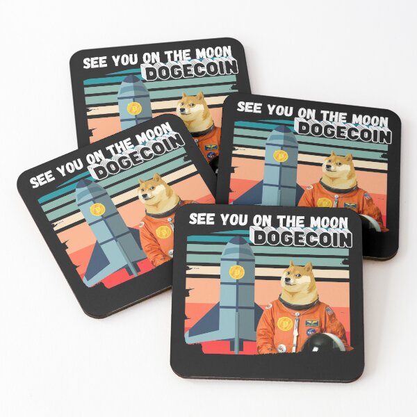 Item preview, Dogecoin - See You On The Moon designed and sold by ladylaughprints.