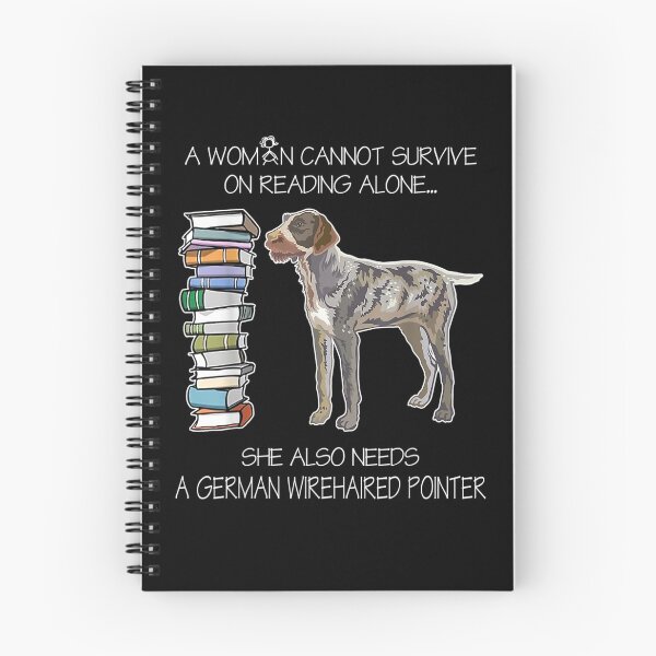 Item preview, A Woman Cannot Survive On Reading Alone Wirehaired Pointer  designed and sold by dannareyansh.