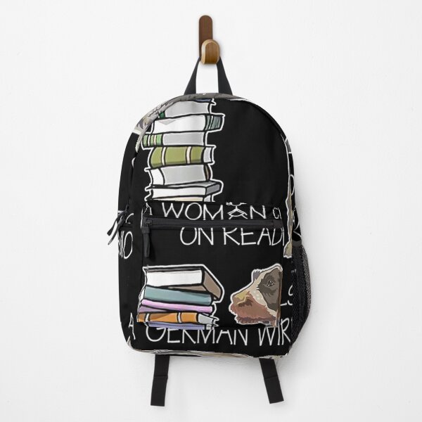 Item preview, A Woman Cannot Survive On Reading Alone Wirehaired Pointer  designed and sold by dannareyansh.