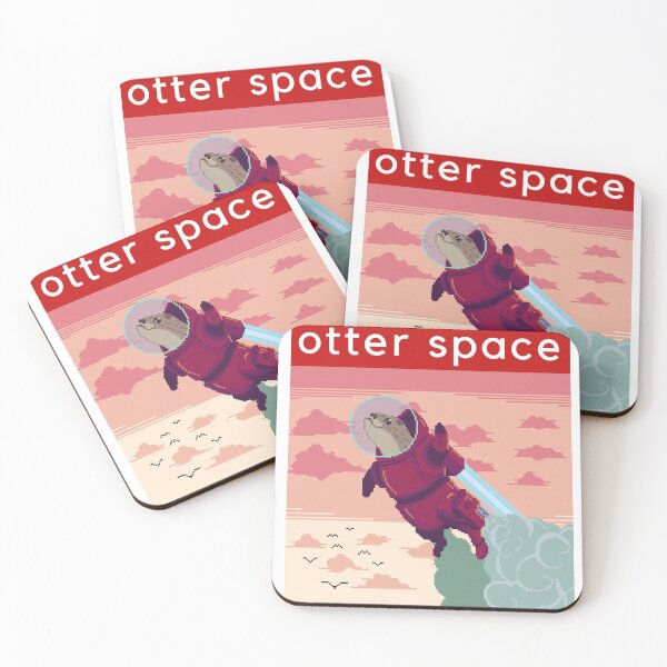 Item preview, Otter Space Cute Astronaut Pixel Art designed and sold by patrick10reyes.