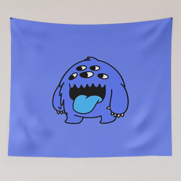 Item preview, Charlie The Blue Happy Monster designed and sold by monsterino.